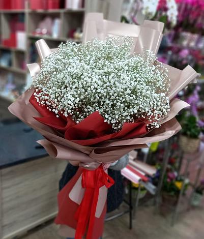 Букет цветов из: Гипсофила в Хасавюрте