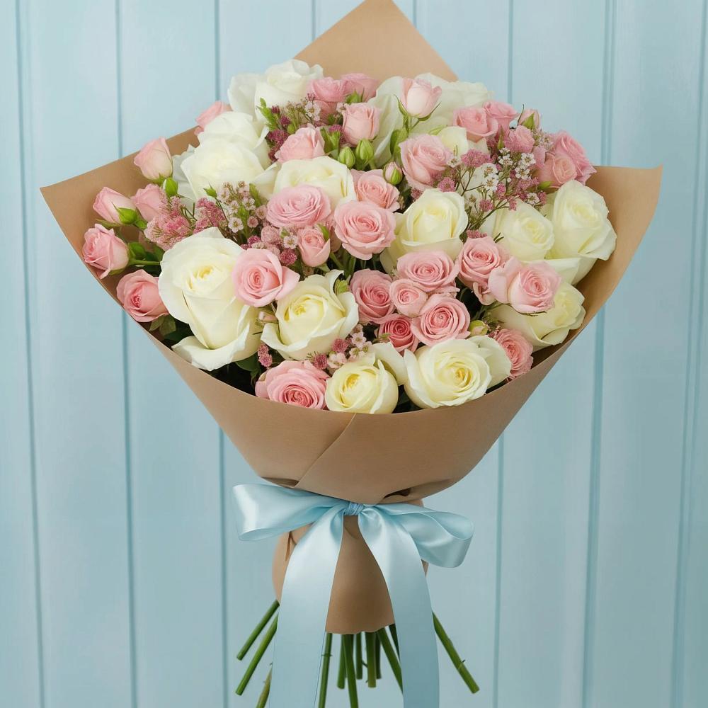 Букет цветов из: Розы в Хасавюрте