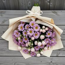 Букет цветов из:  Розы и Хризантемы в Хасавюрте
