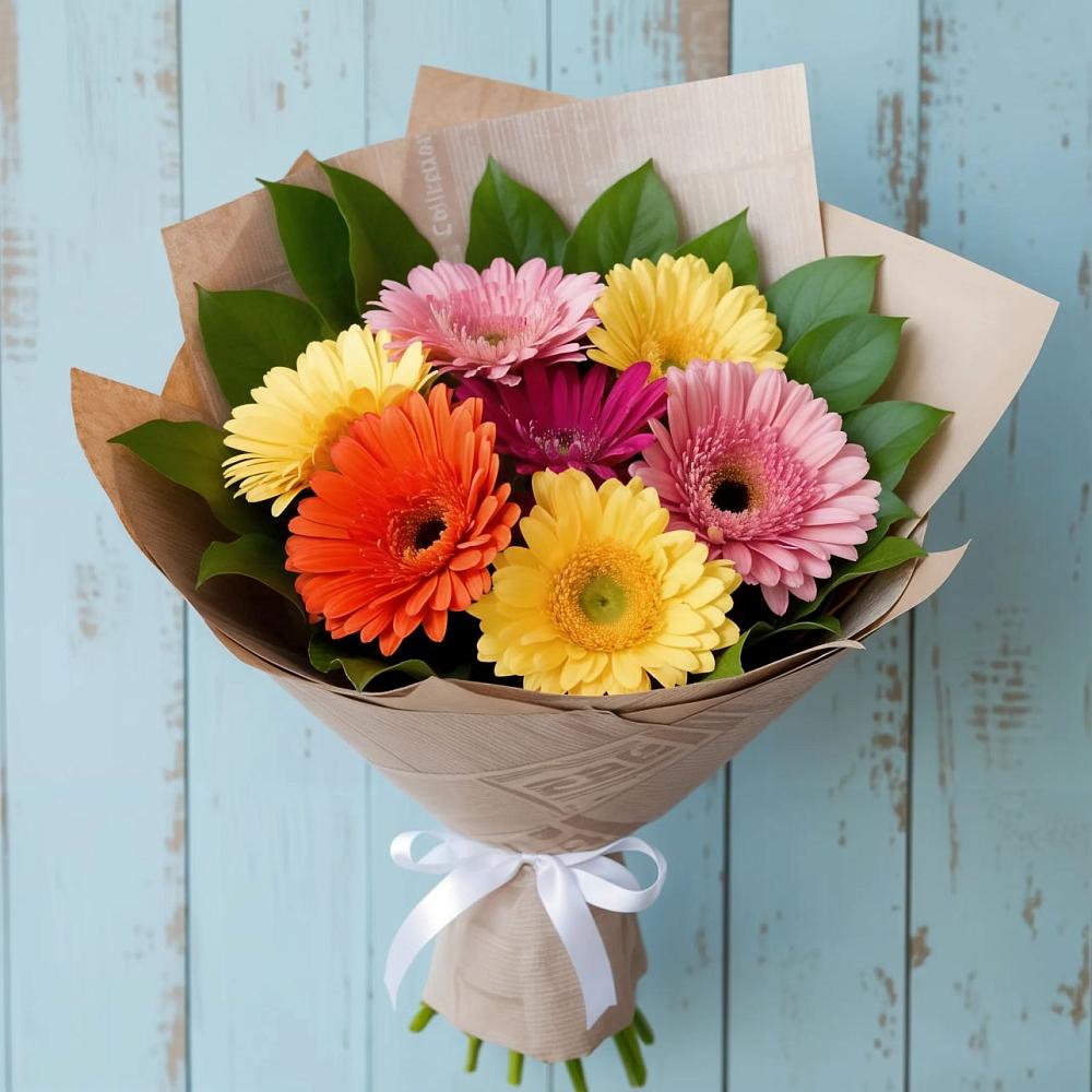 Букет цветов из: Герберы в Хасавюрте
