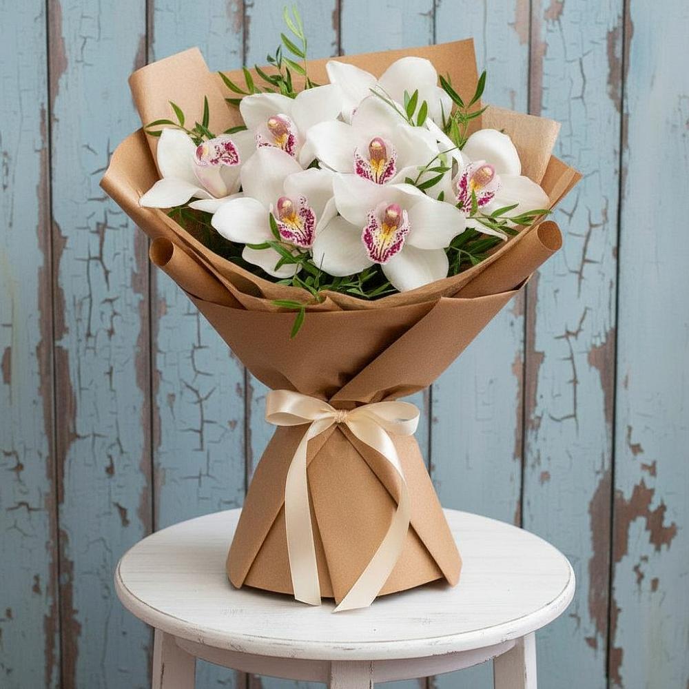 Букет цветов из: Орхидеи и Розы в Хасавюрте