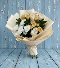 Букет цветов из:  Розы и Хризантемы в Хасавюрте