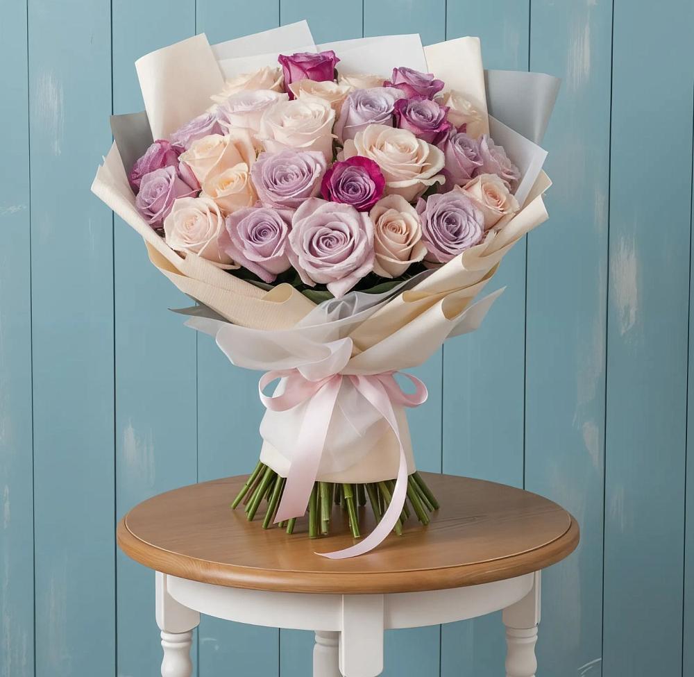 Букет цветов из: Розы в Хасавюрте