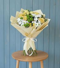 Букет цветов из:  Хризантемы и Розы #REPLACE_PRED# Хасавюрте