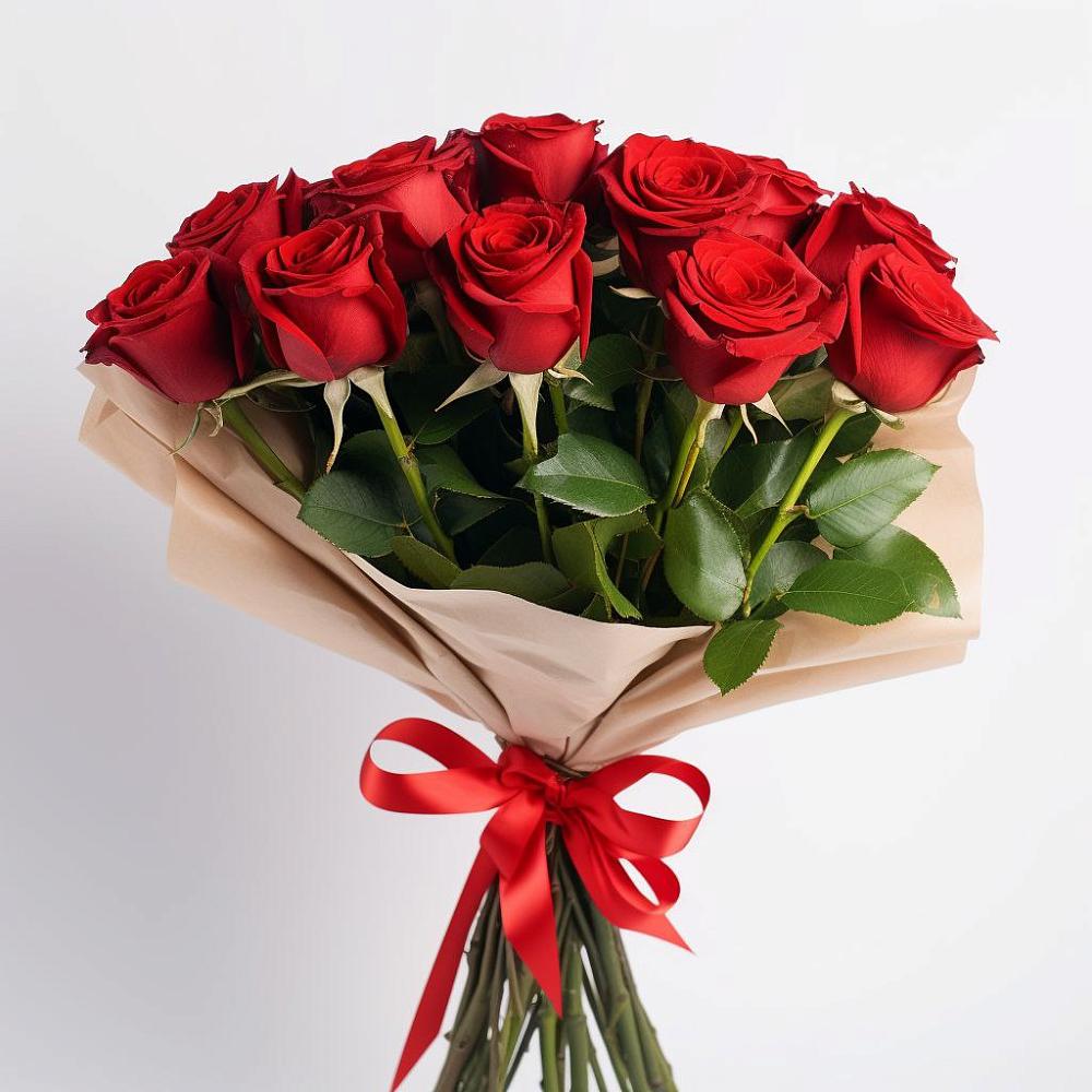 Букет 11 Красных роз Эдлесс Лав в Хасавюрте