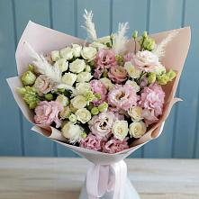 Букет цветов из:  Альстромерии и Розы в Хасавюрте